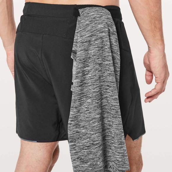 Lululemon Men’s Surge Shorts 6” Lined Size M Black M7A99S - Picture 2 of 7